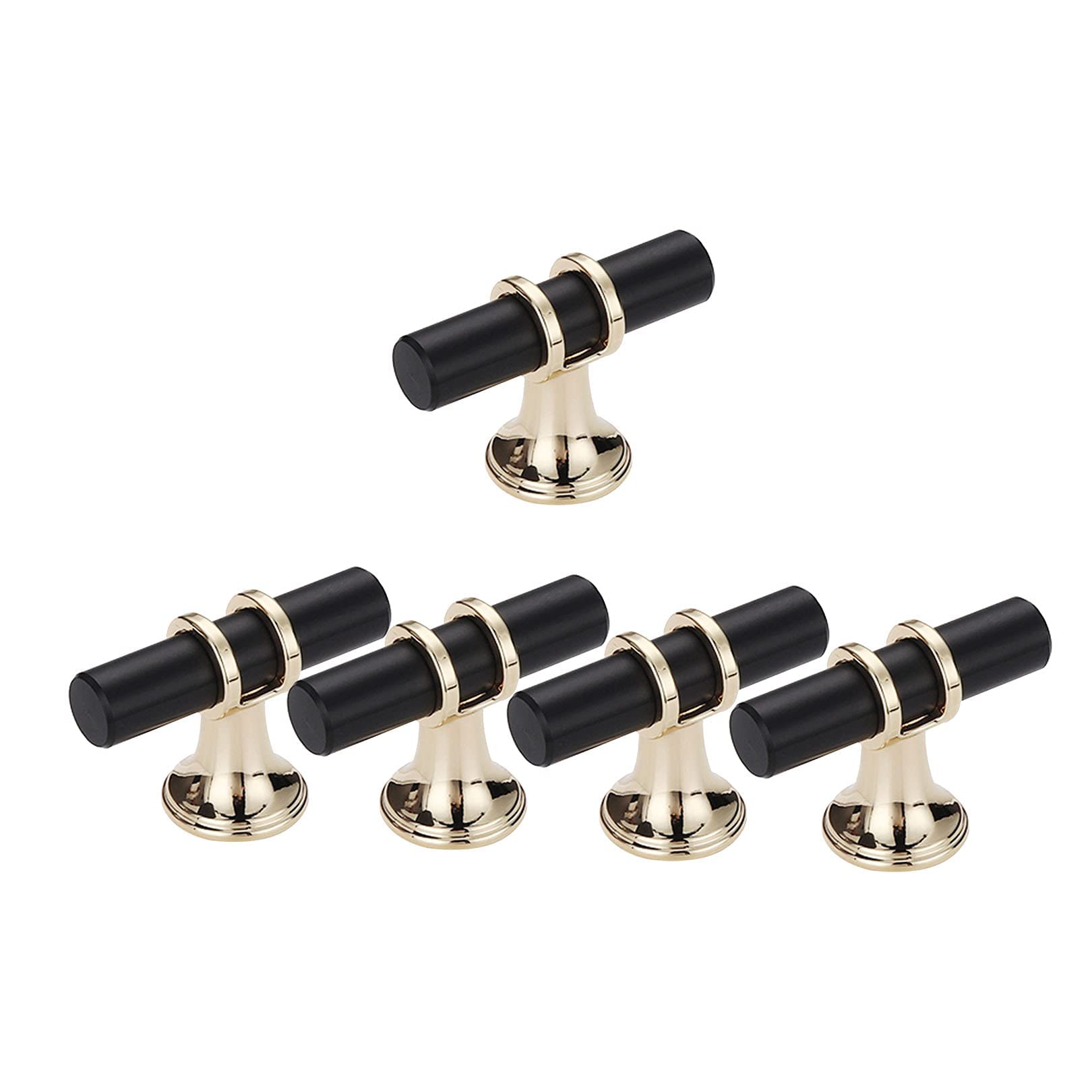 Poignées de tiroir noir boutons de placard cuisine armoire lot de 5 vis