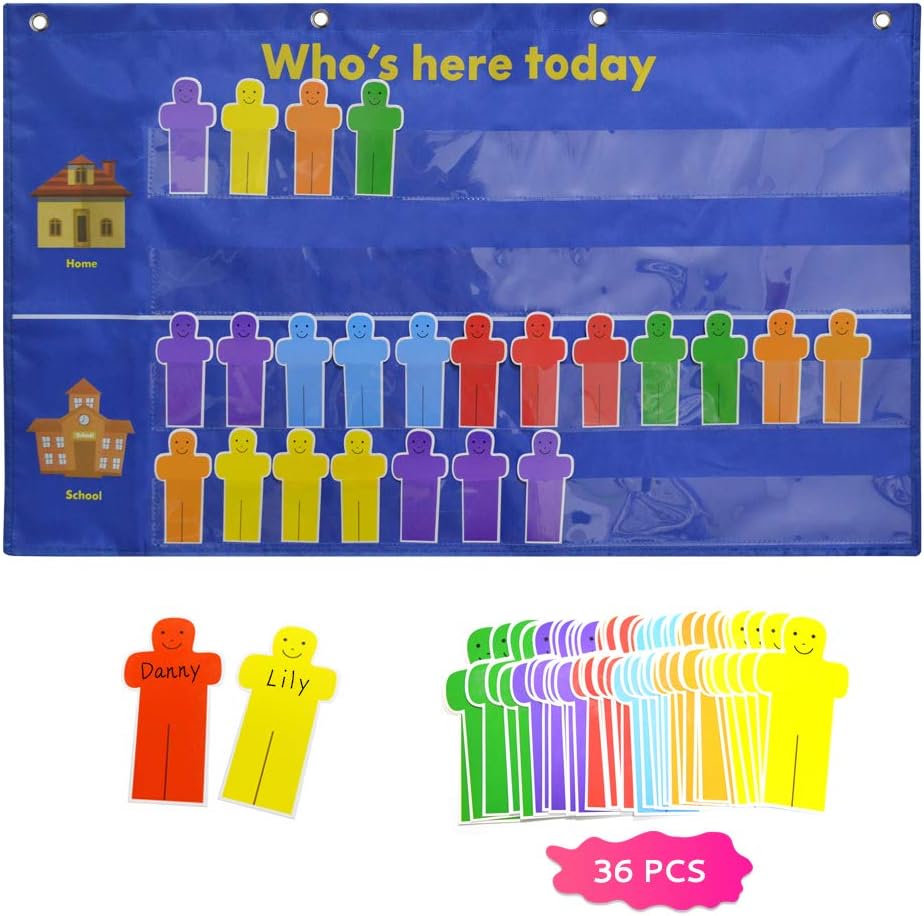 Attendance Pocket Chart for Classroom