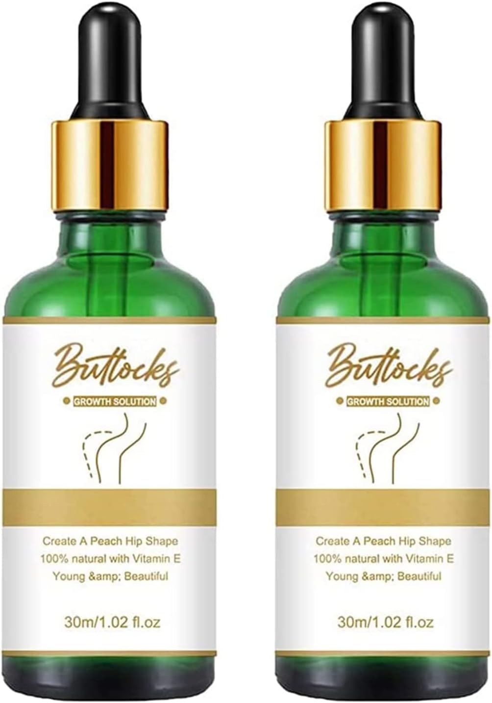2pc Hiplift Buttocks Essential Oil, Butt Firming Enhancement Essential Oil for Women, Natural Herbal Hip Lift Up Massage Oil, Hip up Oil, Bigger Buttock Firm Massage Oil for Women
