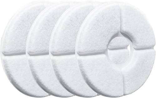 Miniatura 6 de Cirfifth - Paquete de 16 filtros de fuente de agua para gatos, sistema de triple filtración Cirfifth para fuente automática de 84 onzas  2.5 L