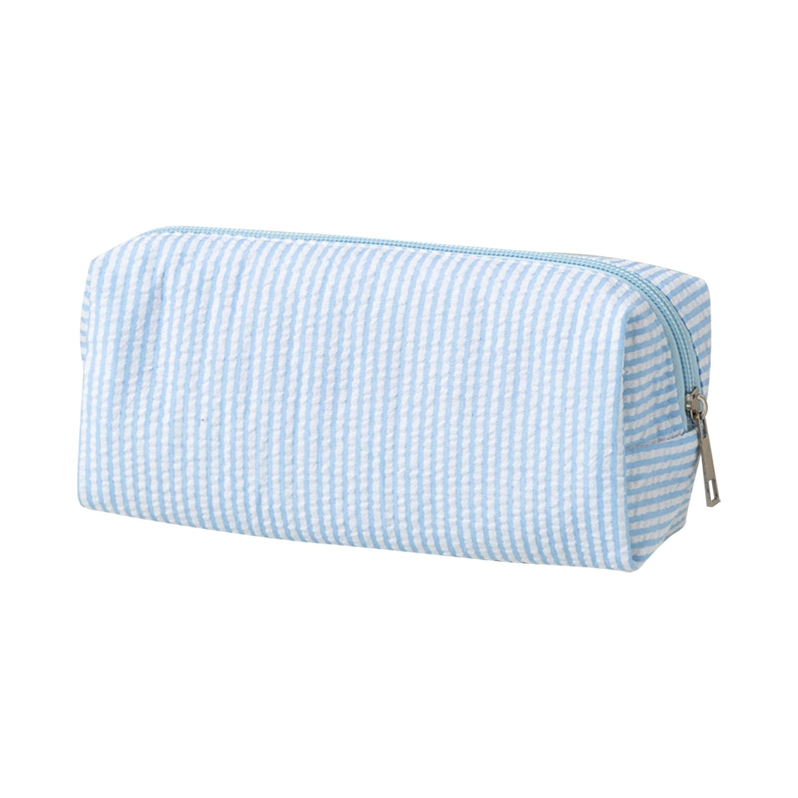 Polka Dot Pencil Case, Cute Pencil Case, Multi Compartment Pencilcases (Light Blue)