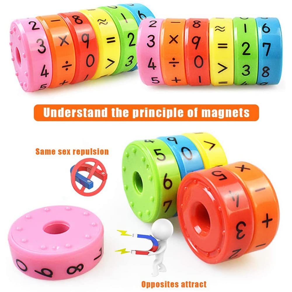 Blocs Magnétiques Arithmétiques – Chiffres Colorés En ABS Pour Apprendre Les Maths