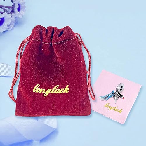 Miniatura 7 de Abalorio de plata de ley 925 para pulseras y collares Pandora para mujer, circonitas cúbicas 5A, cuentas de joyería