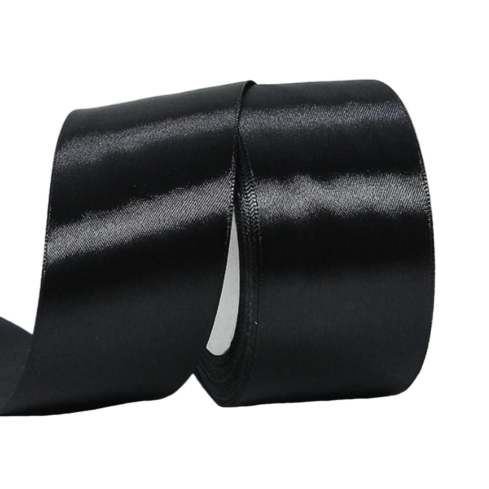50mm Wide White Ribbon Thick Wedding Car Ribbon 22m, 2 inch Thick White Satin Ribbon for Gift Wrapping Wedding Car Christmas Birthday Cake Hair Bow Florist Bouquet Crafts Decorations — view 61