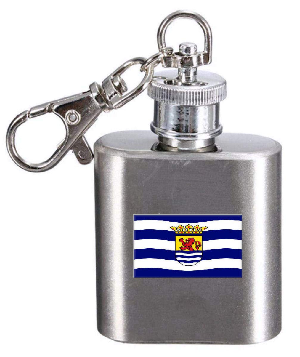 Flasque porte-clés gravé drapeau zéelande idée cadeau original