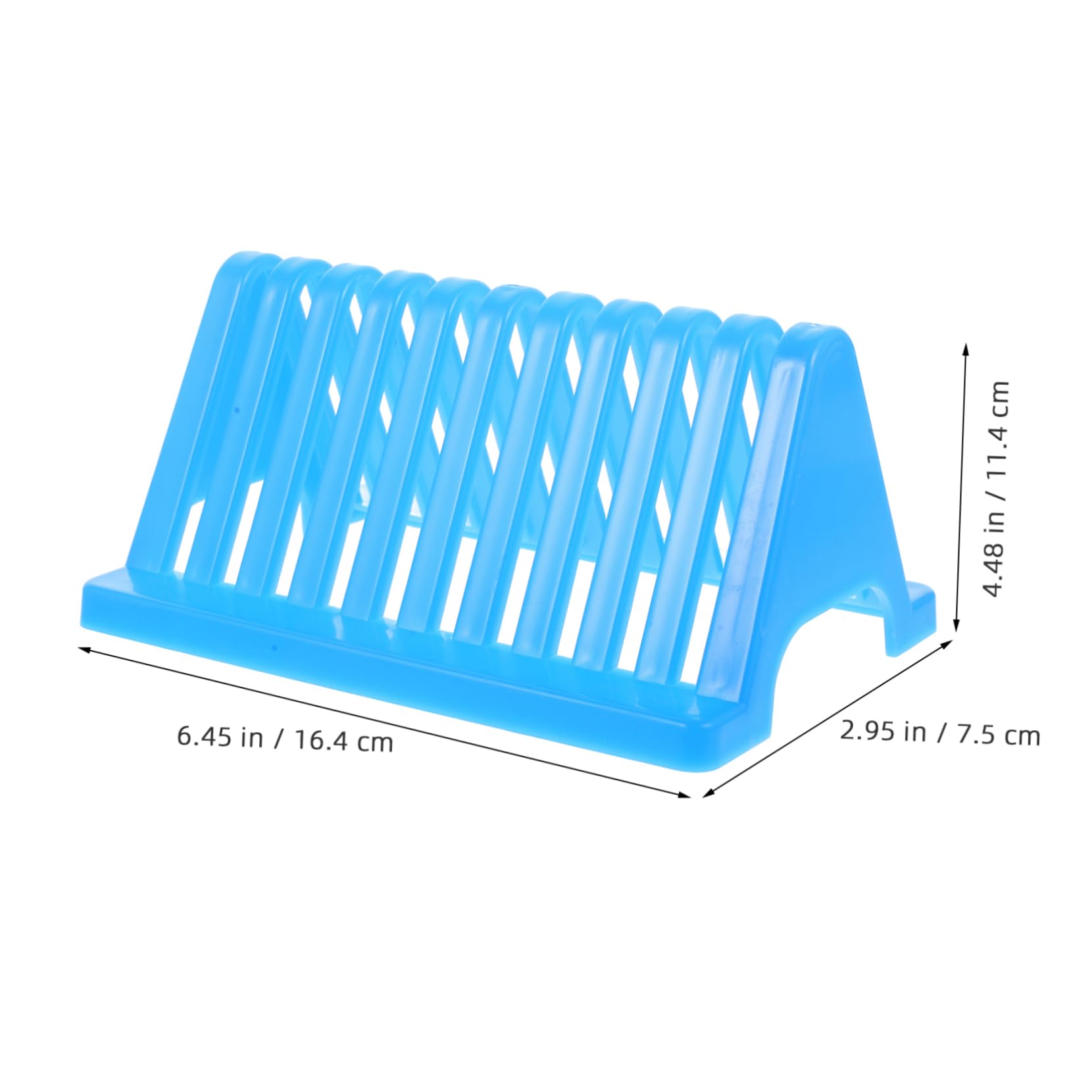 MUSISALY 4pcs Glass Plate Drying Rack Microscope Slides Holder Microscope Slides Storage Holder Drain Board Slides Holder for Experiments Microscope Slides Storage Rack Lab Racks Pp