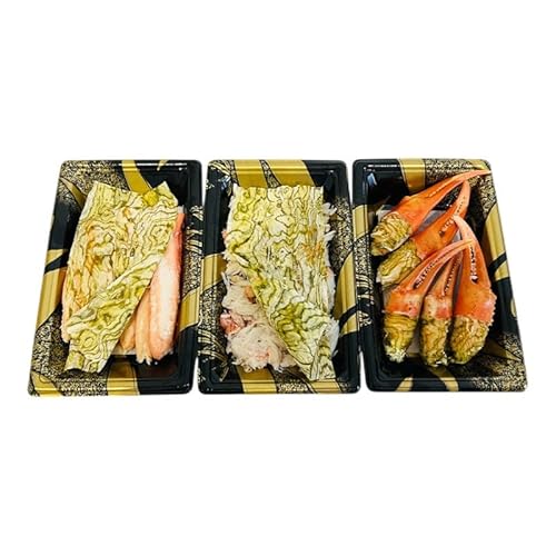 富山湾産カニ 高志の紅ガニ カニむき身朧昆布締め((爪100g脚100g胸肉100g)計300g 富山県黒部市/紅ズワイ カニ 漁師直販 恵比須丸 郷土食 風味豊か かにの昆布締め つまみ