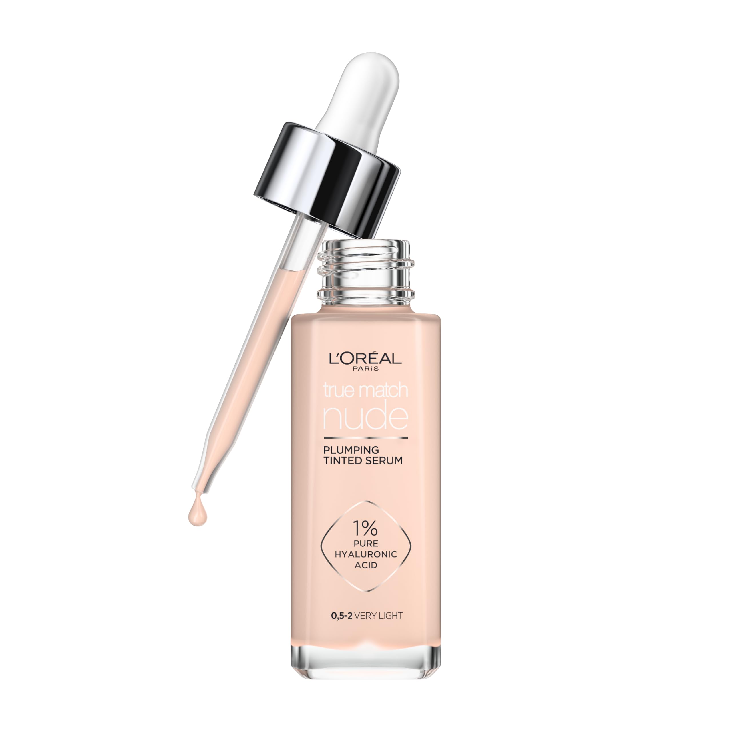 Debenhams Women's Very Light True Match Nude Plumping Tinted Serum, 1% Hyaluronic Acid In