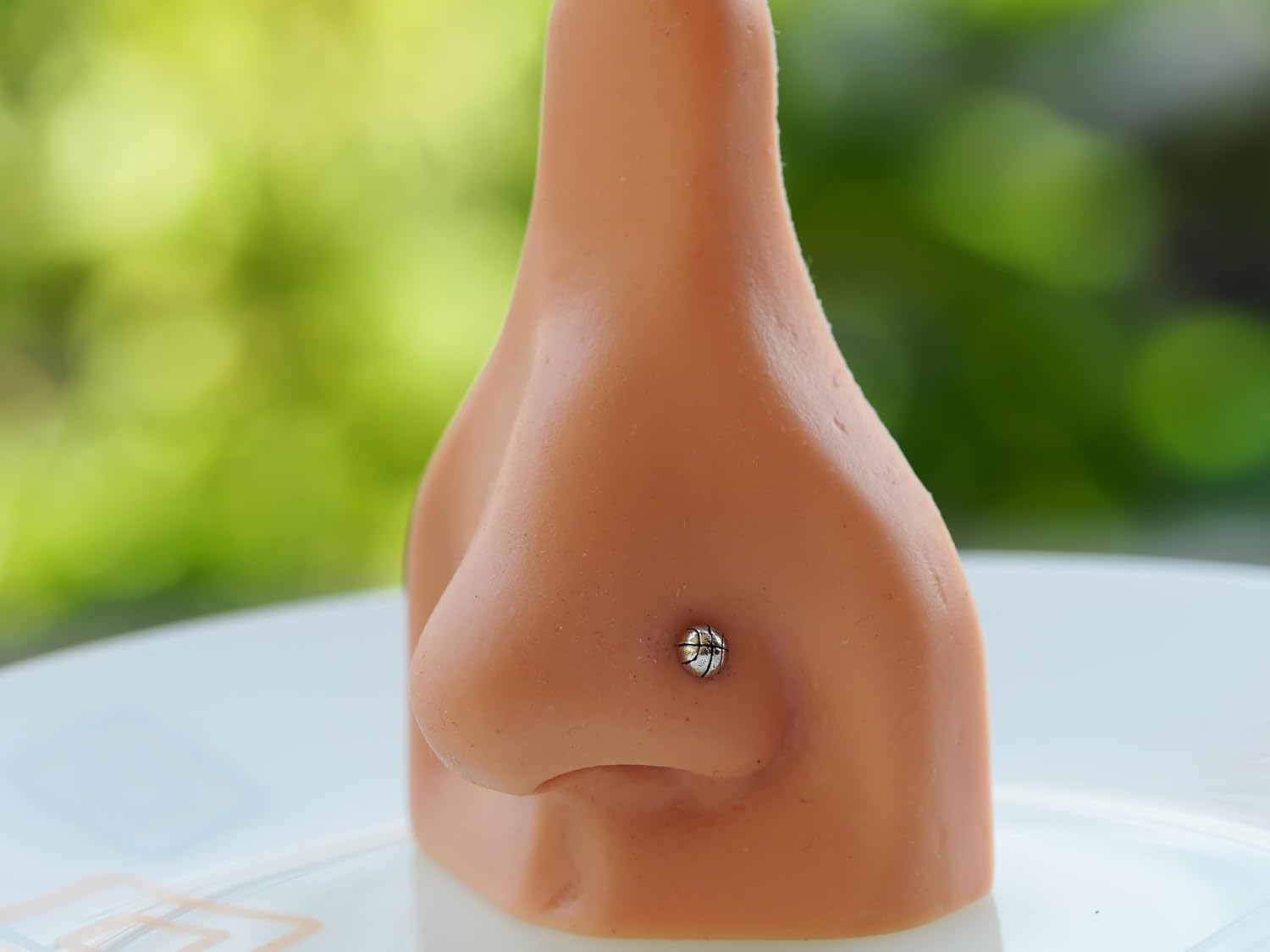 Nose ring 18, 20 Gauge, Sport Nose Stud Basketball/Half Ball nose ring,Jewelry Nose Stud, Body Piercing Jewelry