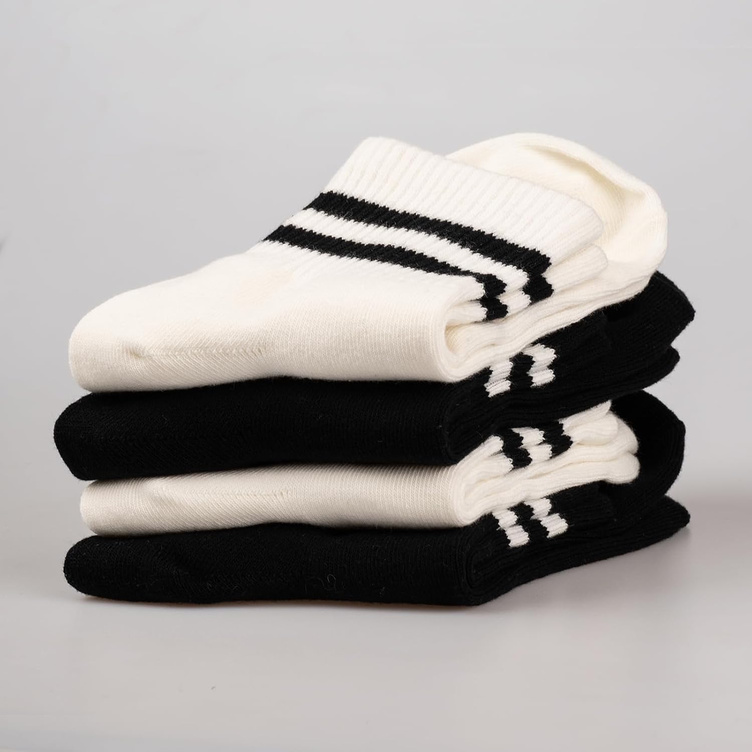6 Pairs Women Ankle Socks, Athletic Style Cotton Casual Womens Socks
