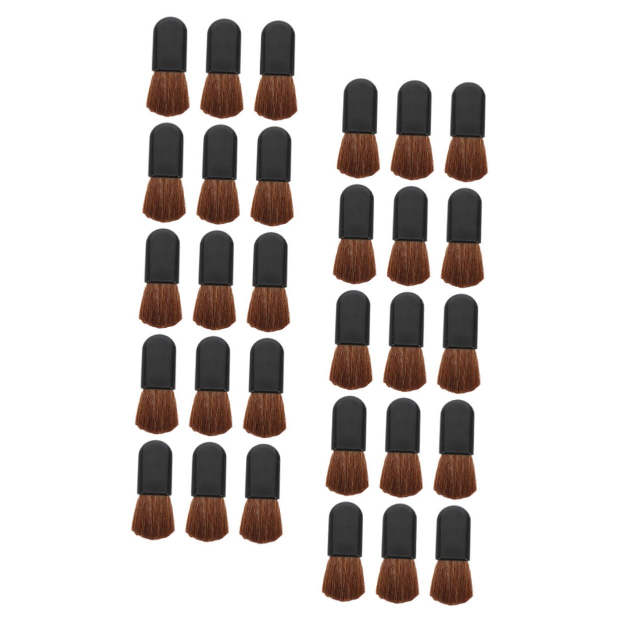 Healeved Set of 30 Makeup Brushes Blush Brush Travel Size Black Handle for Beginners Professionals