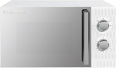 Russell Hobbs Honeycomb Solo RHMM715 Microwave 17 Litres 700 W White with 5 Power Levels, Integrated Timer and Defrost Function