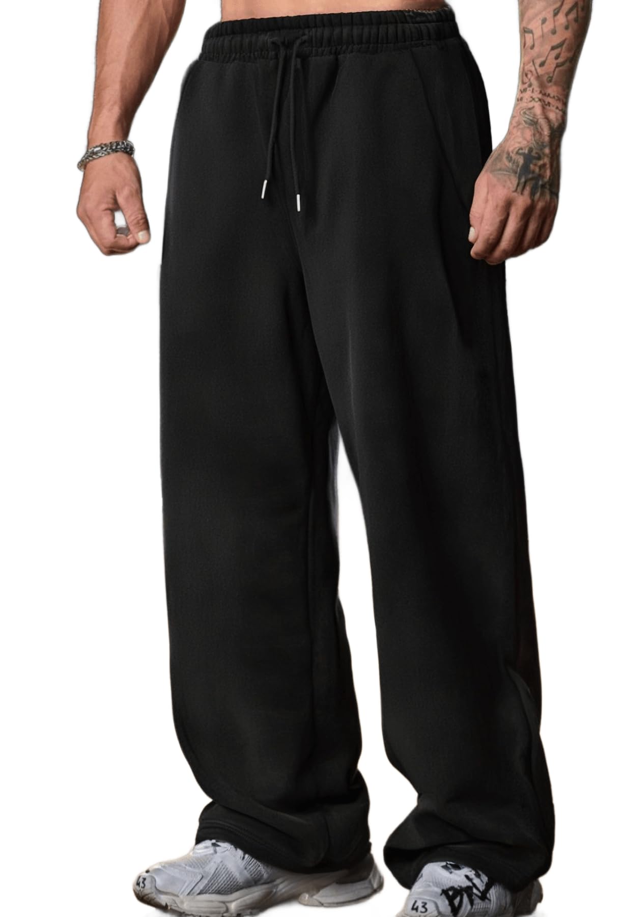 dockstreet Track Pant for Men || Baggy Fit || Track Pants || Full Elastic Jogger Track Pant || 100% Cotton-picture-58