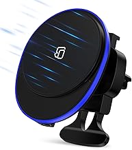 Magsafe Car Mount Samsung Wireless Charger for Samsung Galaxy Z Fold 7/Flip7 FE/Flip 7/S25 Ultra/S25 Edge/S25 FE/S24/S23/S22,15W Fast Magnetic Android Wireless Charger Car Holder for iPhone 17 Pro Max