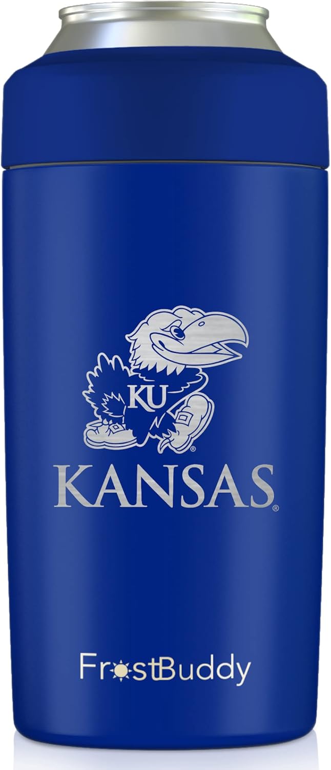 Frost Buddy Universal Can Cooler - Officially Licensed Collegiate NCAA - Stainless Steel Can Cooler for 12 oz & 16 oz Regular or Slim Cans & Bottles - Stainless Steel Custom (Baylor Bears) : Sports & Outdoors