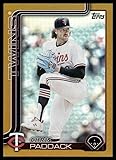 2025 TOPPS UPDATE GOLD RAINBOW FOIL #US73 CHRIS PADDACK 5/50 MINNESOTA TWINS BASEBALL OFFICIAL TRADING CARD OF MLB