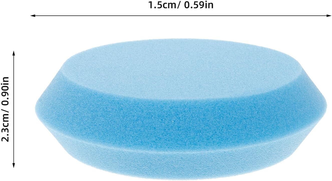 GLEAVI 6pcs Bowling Ball Polishing Sponge Set Blue Reusable Buffing Pads Scratch Repair Cleaning Kit for Bowling Equipment Maintenance