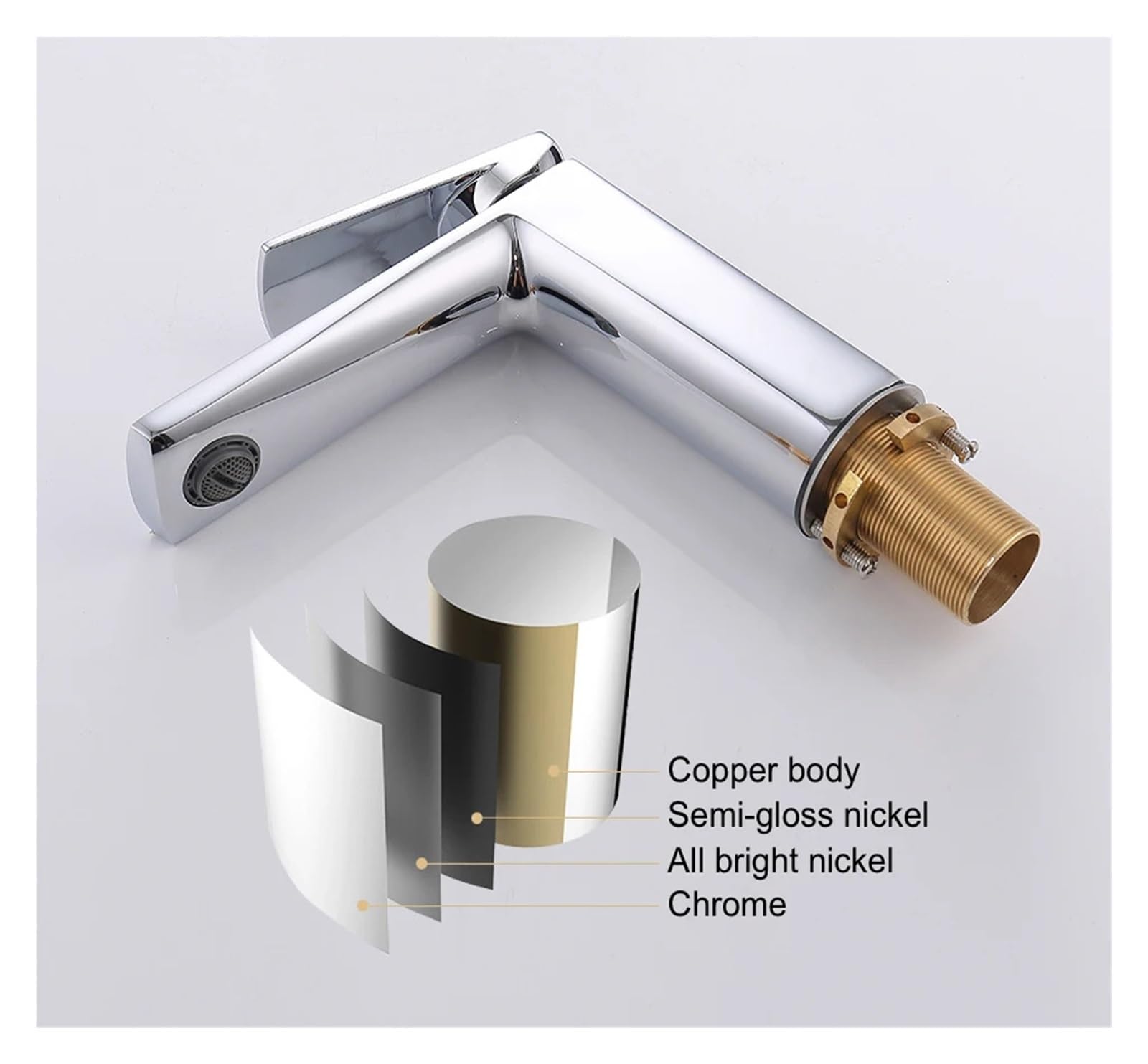 Luksusowe baterie łazienkowe Bateria umywalkowa Bateria zlewozmywakowa Bateria z ciepłą i zimną wodą Mosiądz Chrom Czarny Szczotkowane złoto(Brushed Grey Faucet)