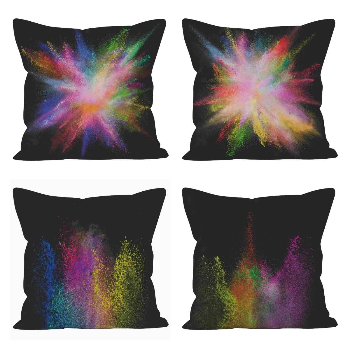 Fundas de cojín de lino de tamaño estándar para muebles de patio, 50 x 50 cm, fundas de cojín decorativas para sofá, sala de estar, decoración de sofá, 4 piezas