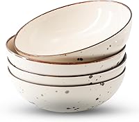 Vista 1 de Esfour Colección de cuencos de porcelana de alta calidad, duraderos, aptos para microondas y lavavajillas, ideal para cereales, pasta, ensalada