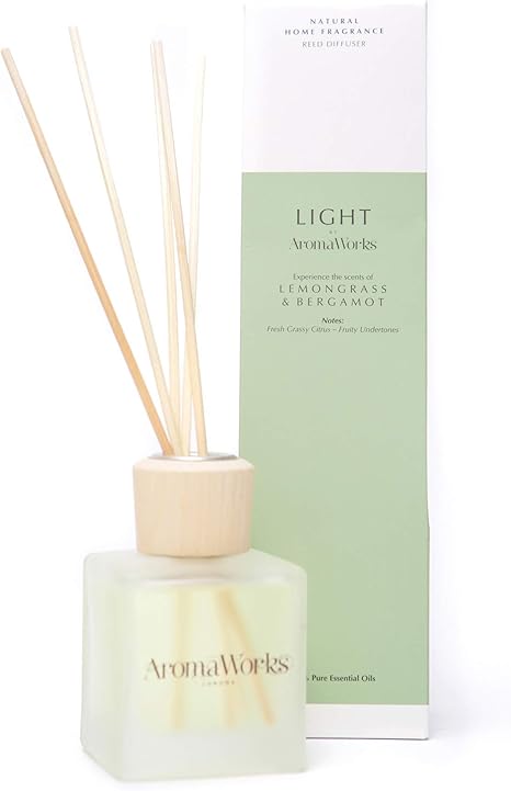 AromaWorks Light Reed Diffuser 100ml, Lemongrass & Bergamot : Amazon.co ...
