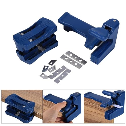 Miniatura 4 de Fdit Juego de 2 piezas de máquina de bandas manuales, recortadora de recorte, recortadora de bandas manual, herramienta de carpintería