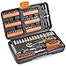 VonHaus Socket Set – 130-Piece Ratchet Kit, 1/4" Drive Socket Set with Extension Bar, Coupler, Ratchet and Wrench - Wrench Bundle and Screwdriver Bit Collection with Carry Case
