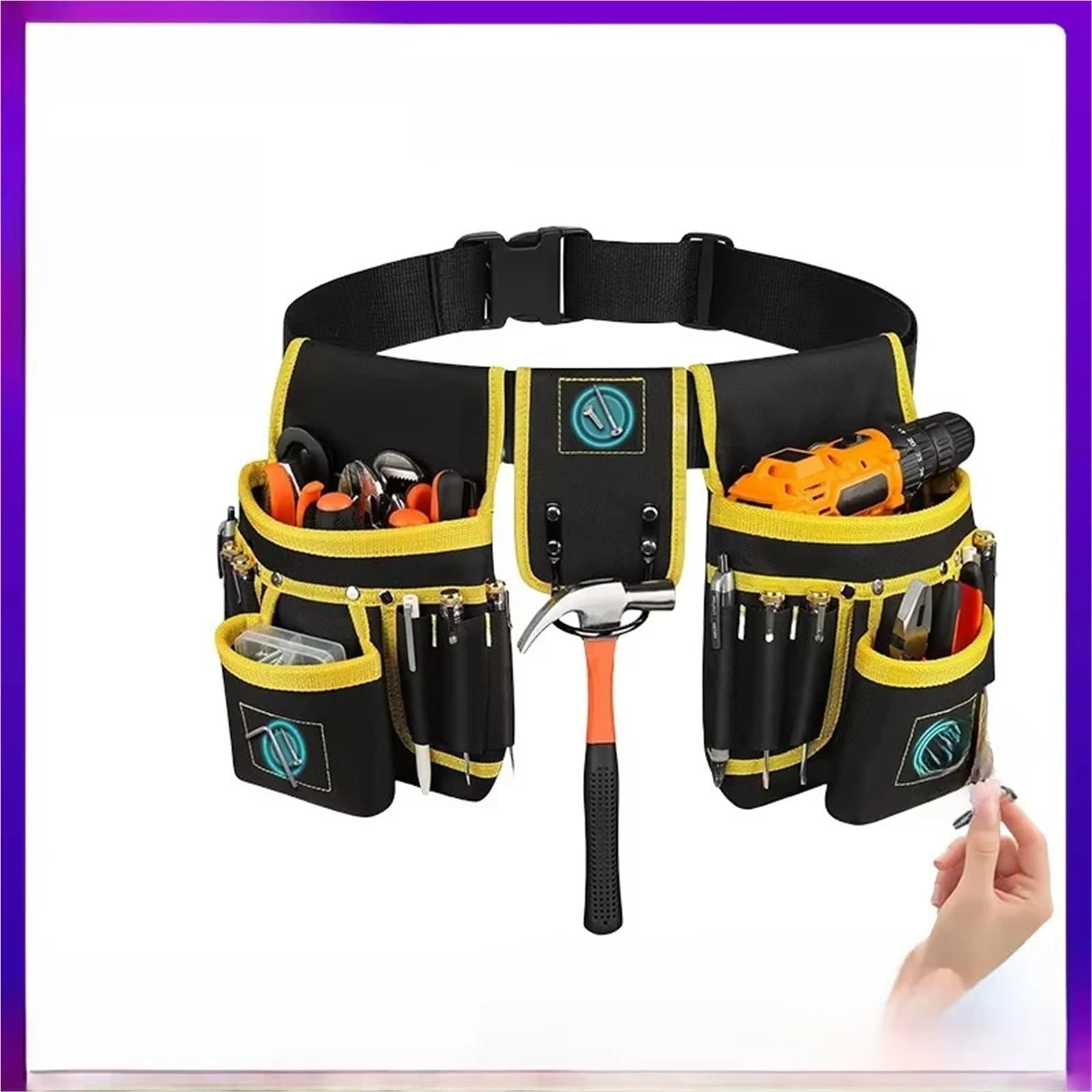 Ceinture Porte Outil Sac de ceinture à outils réglable