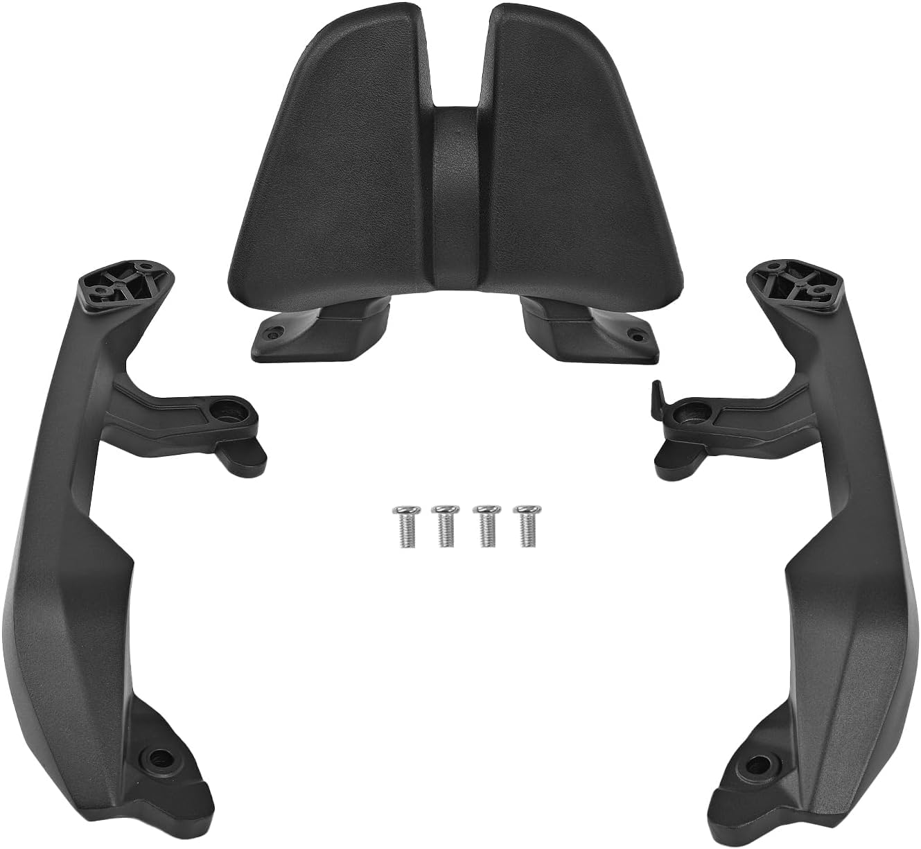 Sissy Bar avec dossier de moto compatible avec Honda X ADV 750 FORZA 750 NSS 750 2021-2026 Dossier passager amovible et porte-bagages XADV750 FORZA750 NSS750 (A-Noir)
