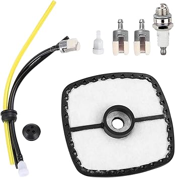 Kit Filtro Aria E Linea Carburante Per Decespugliatori Echo GT-200, SRM-225 E Modelli Simili