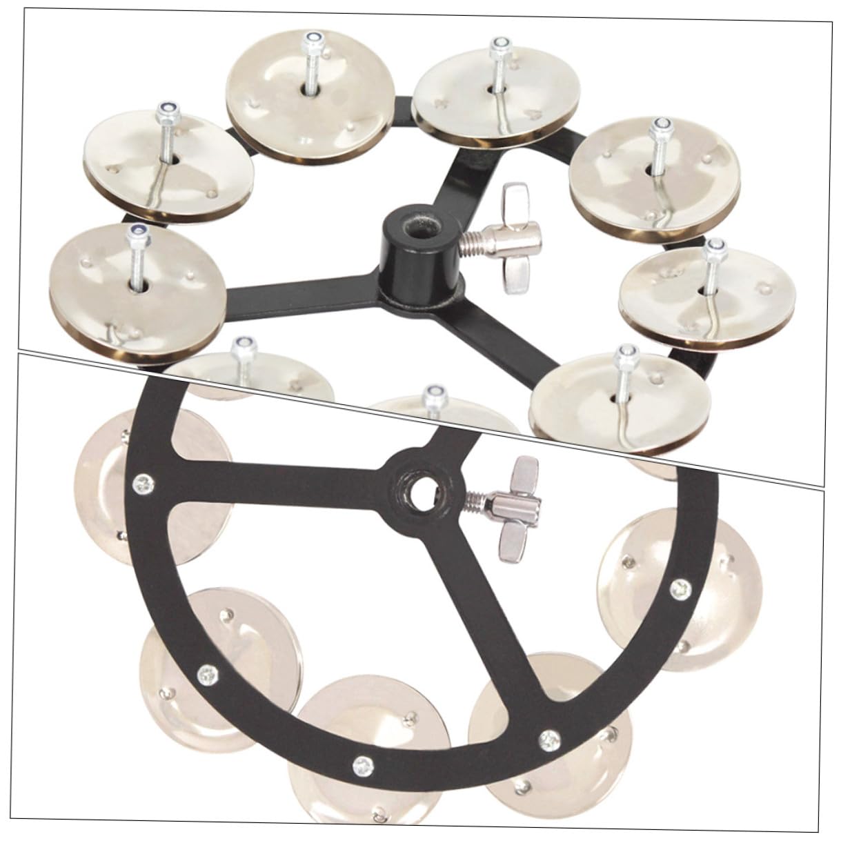 SUPVOX Cloche de Cymbale Accessoire Compact et Robuste pour Batterie en Cuivre Argenté Frappable et Piétinable pour Batteurs Débutants