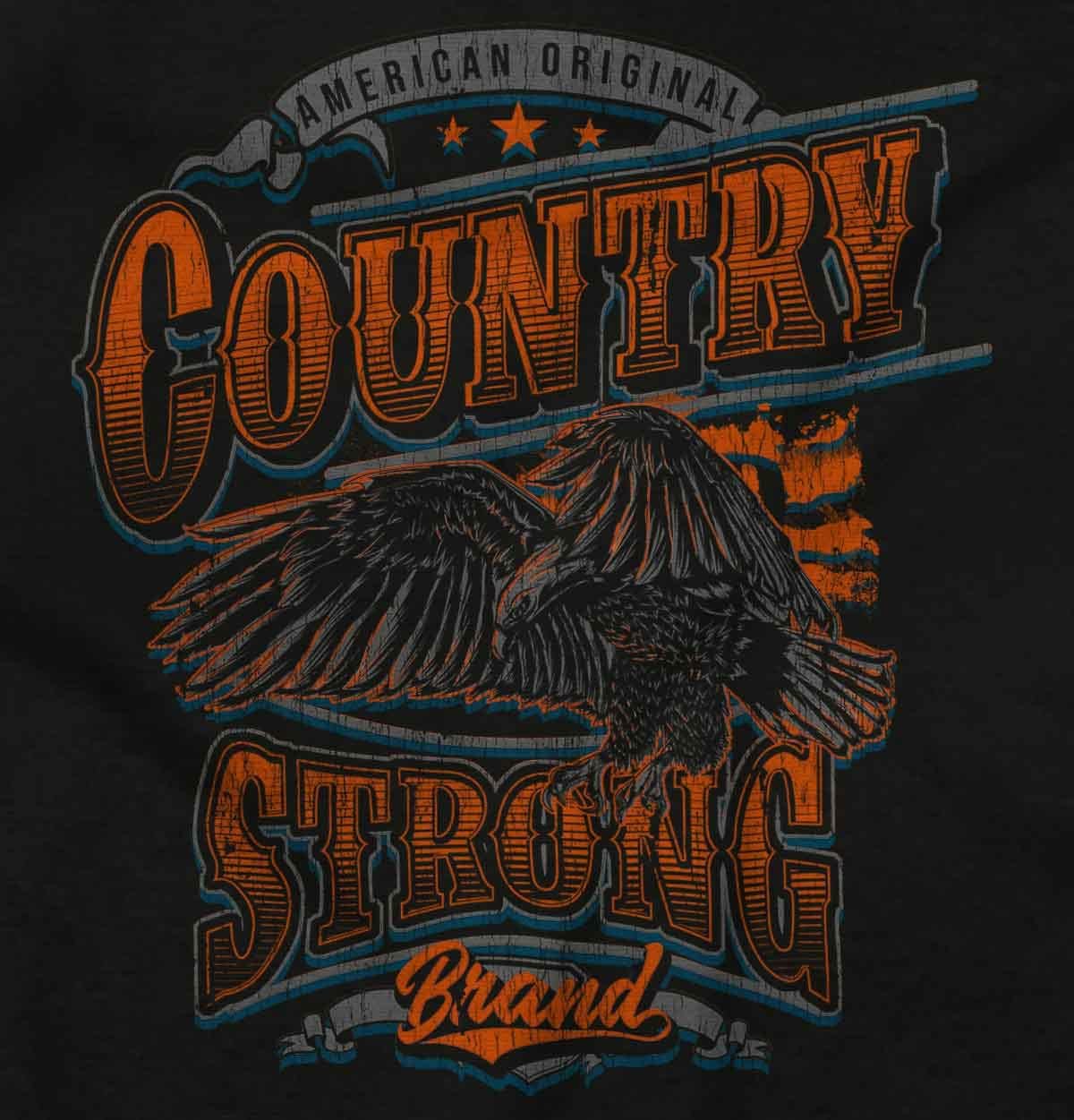 Country Western American Eagle Long Sleeve Tshirt Men Women Small Black image 2 of 6 B0BZWVN9CD
