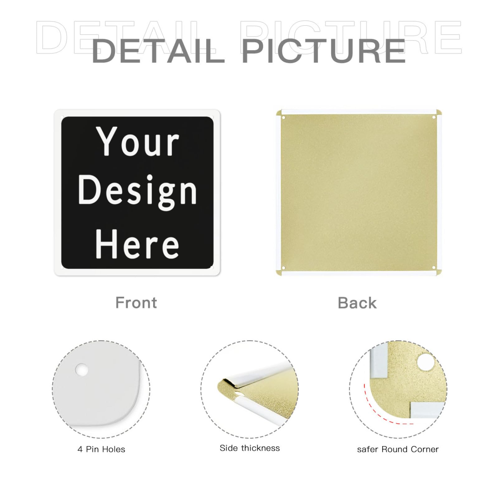 Personalized Custom Metal Sign with Your Own Image/Text/Photo/Logo, Custom Indoor/Outdoor Signs 8