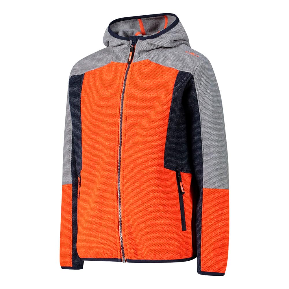 CMP Kurtka Uniseks - dzieci Giacca Da Bambino In Pile Knit Tech Con Cappuccio Fisso