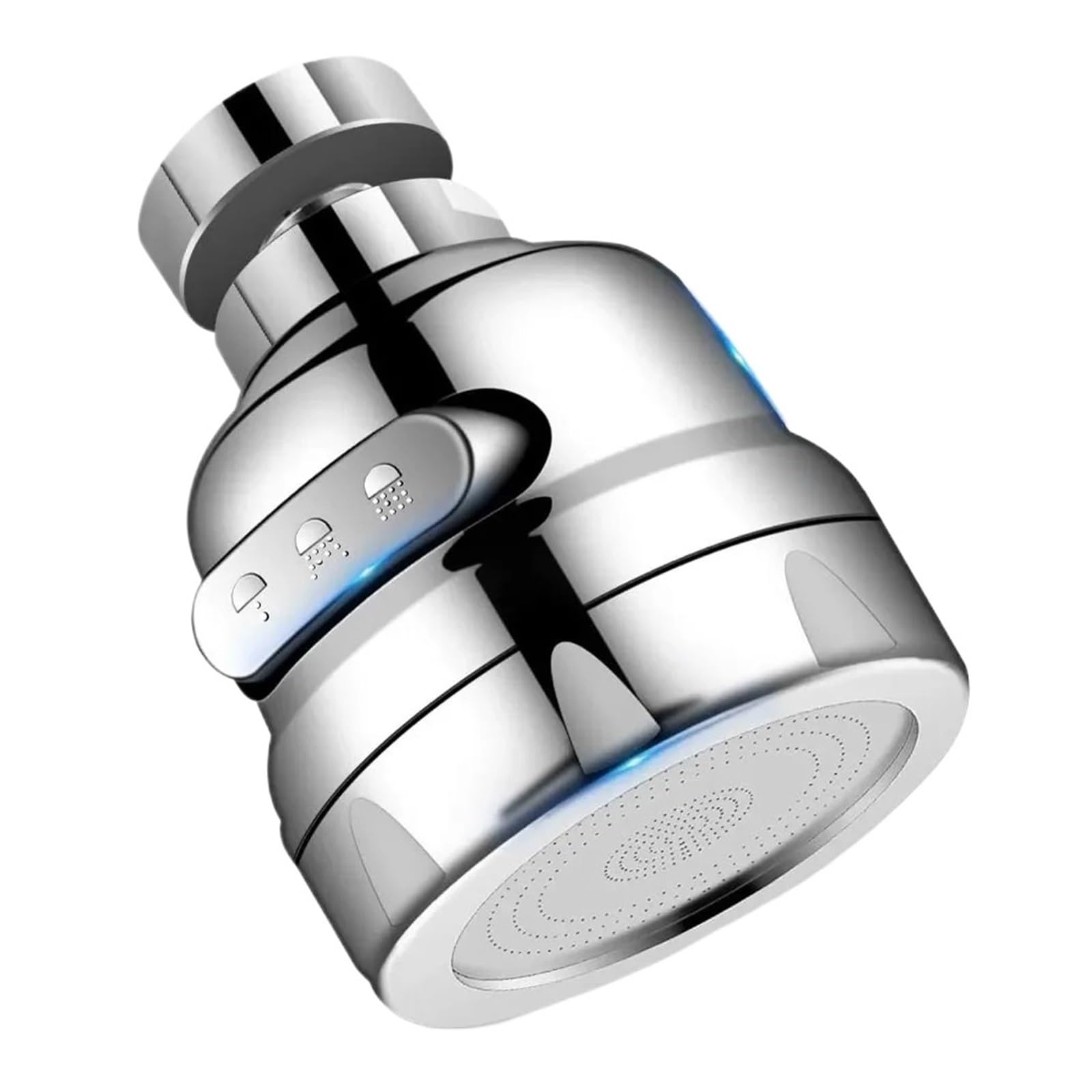 Aeratore per Rubinetto da Cucina Girevole a 360 Gradi, spruzzatore Regolabile a Due/Tre modalità, Filtro diffusore, ugello per Risparmio idrico, connettore per Rubinetto
