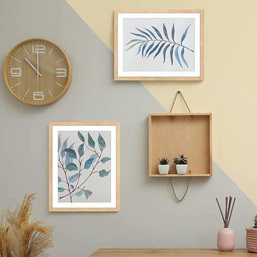 Vista 13 de Marco rústico de roble de 24 x 36 pulgadas, marco individual, marco para póster de 24 x 36 pulgadas, para obras de arte, rompecabezas, fotos