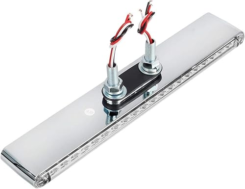 Miniatura 7 de Partsam - Juego de 2 barras de luz para semirremolques (12.0 in), color rojo y ámbar (20 LED, impermeable, con doble tachuela), color rojo y ámbar