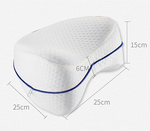 Miniatura 3 de Yissone Almohada de apoyo de espuma viscoelástica en forma de corazón para piernas y rodillas con funda de almohada lavable para mujeres