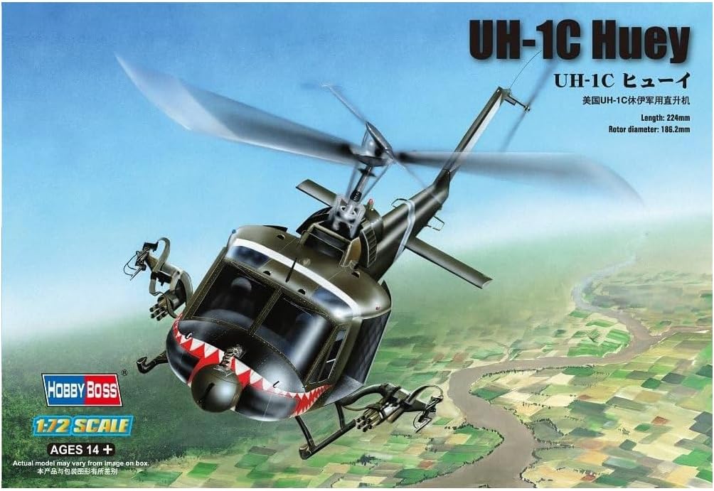 Hobby Boss UH-1C Huey Helicopter Model Building Kit