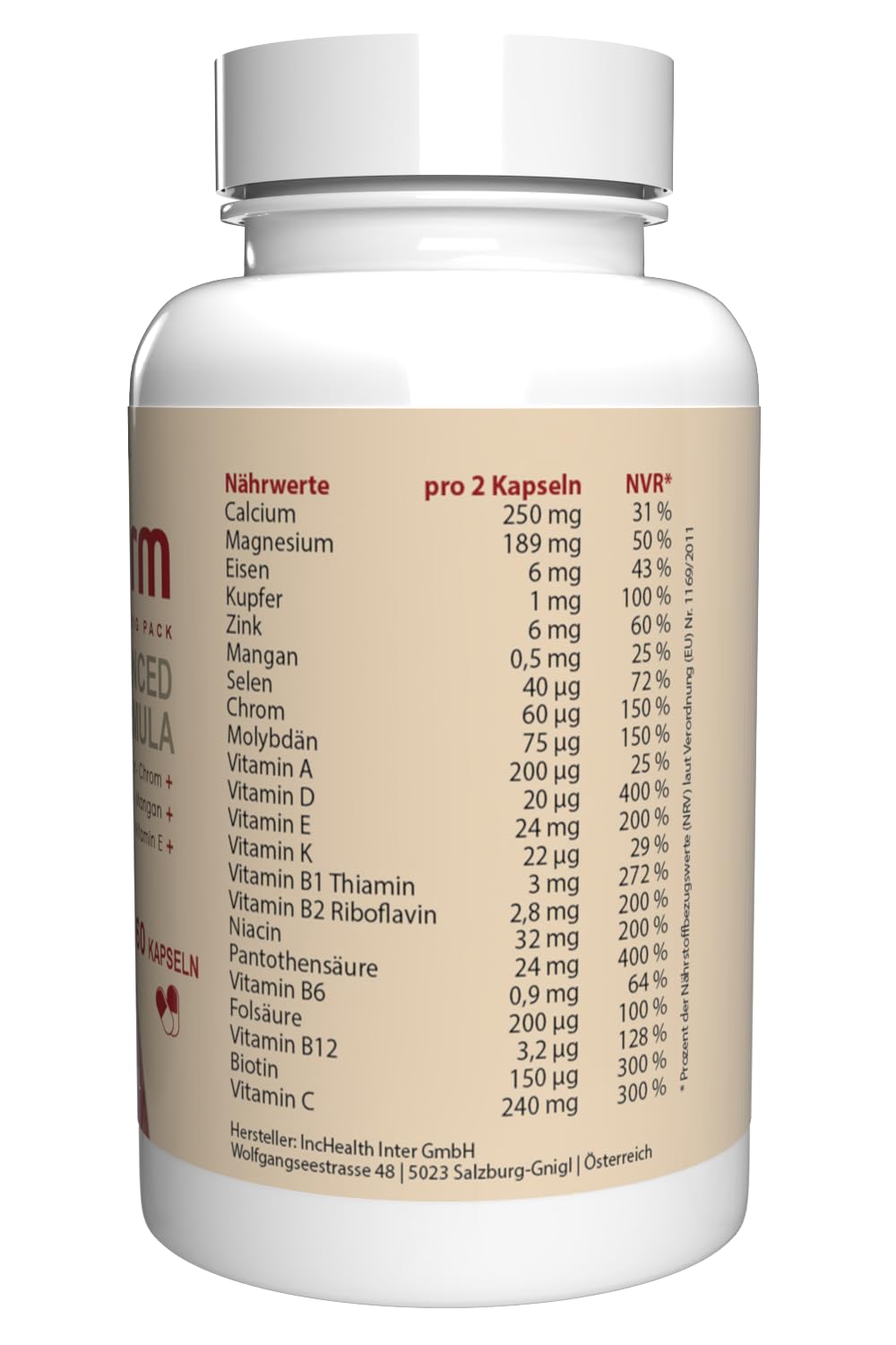 180 capsule, confezione da 3 pezzi