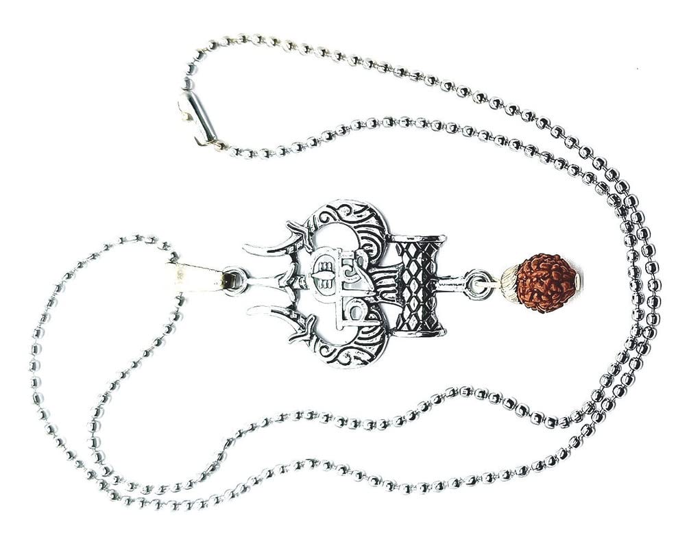 Buy Dynamic Retail Global Shiva Mahakal Locket Pendant Necklace Chain ...