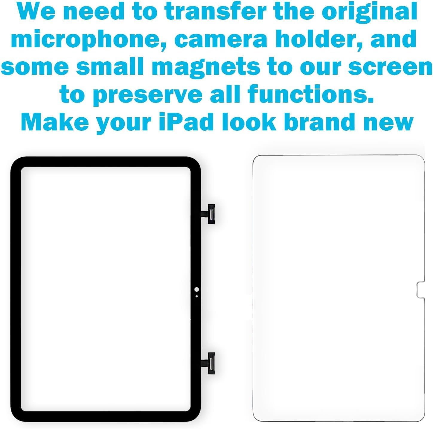 for ipad 11 (11th Generation) Screen Replacement（ A3354/A3355/A3356）,10.9" Touch Screen Digitizer Glass Assembly with Professional Tool Kit + Screen Protector (Not LCD)