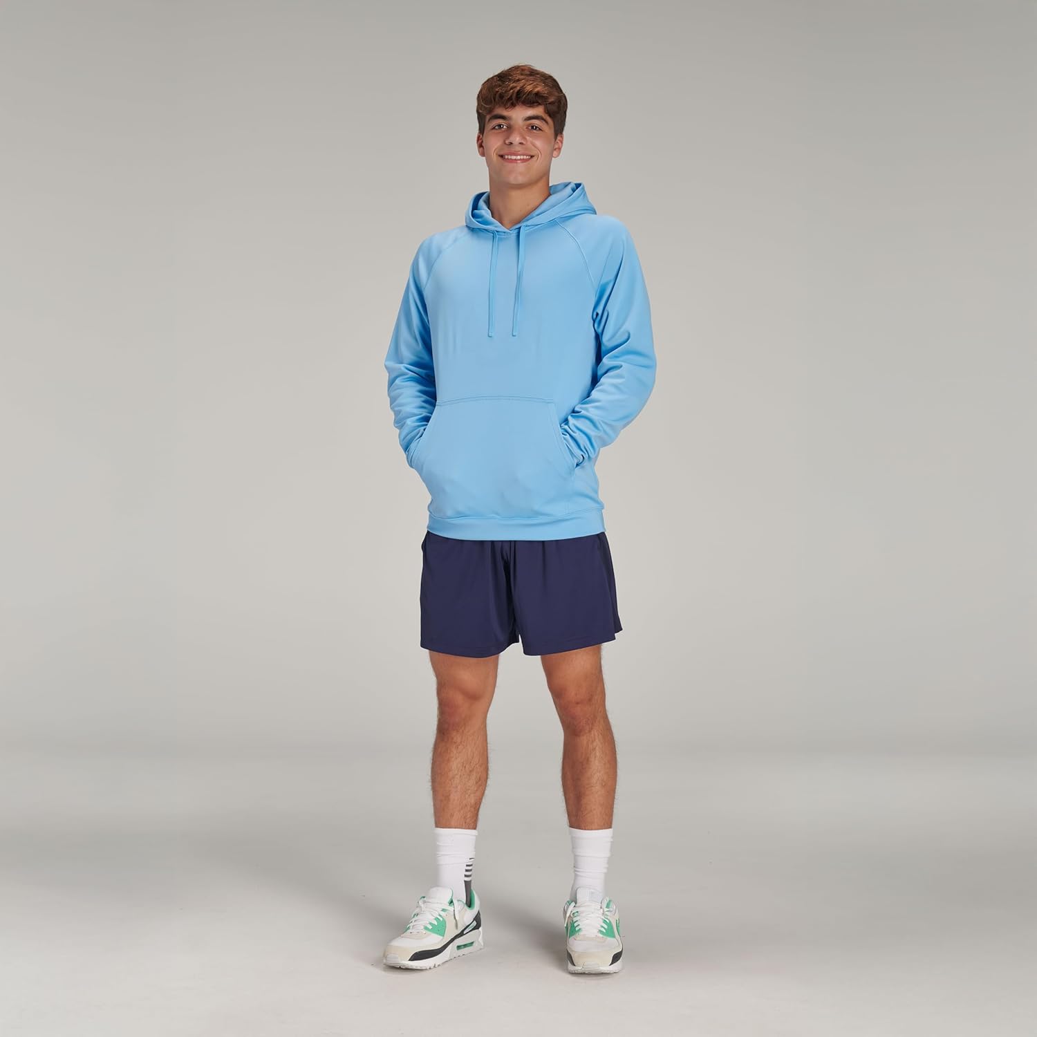 CHAMPRO Lineup Fleece Hoodie, Youth Large, Royal - Image 3