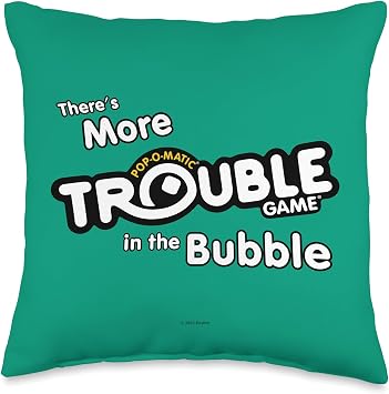 Trouble Theres More in the Bubble Throw Pillow