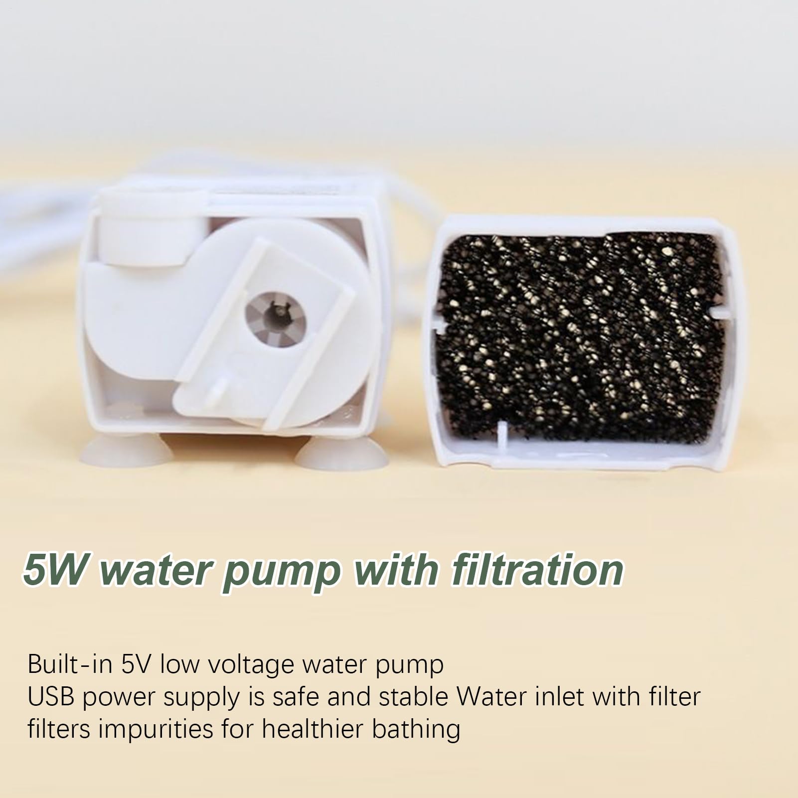 Bañera automática para pájaros Genérico con circulación de agua, Ducha para periquitos, bañera para Loros con Ducha, Accesorios para jaulas de pájaros