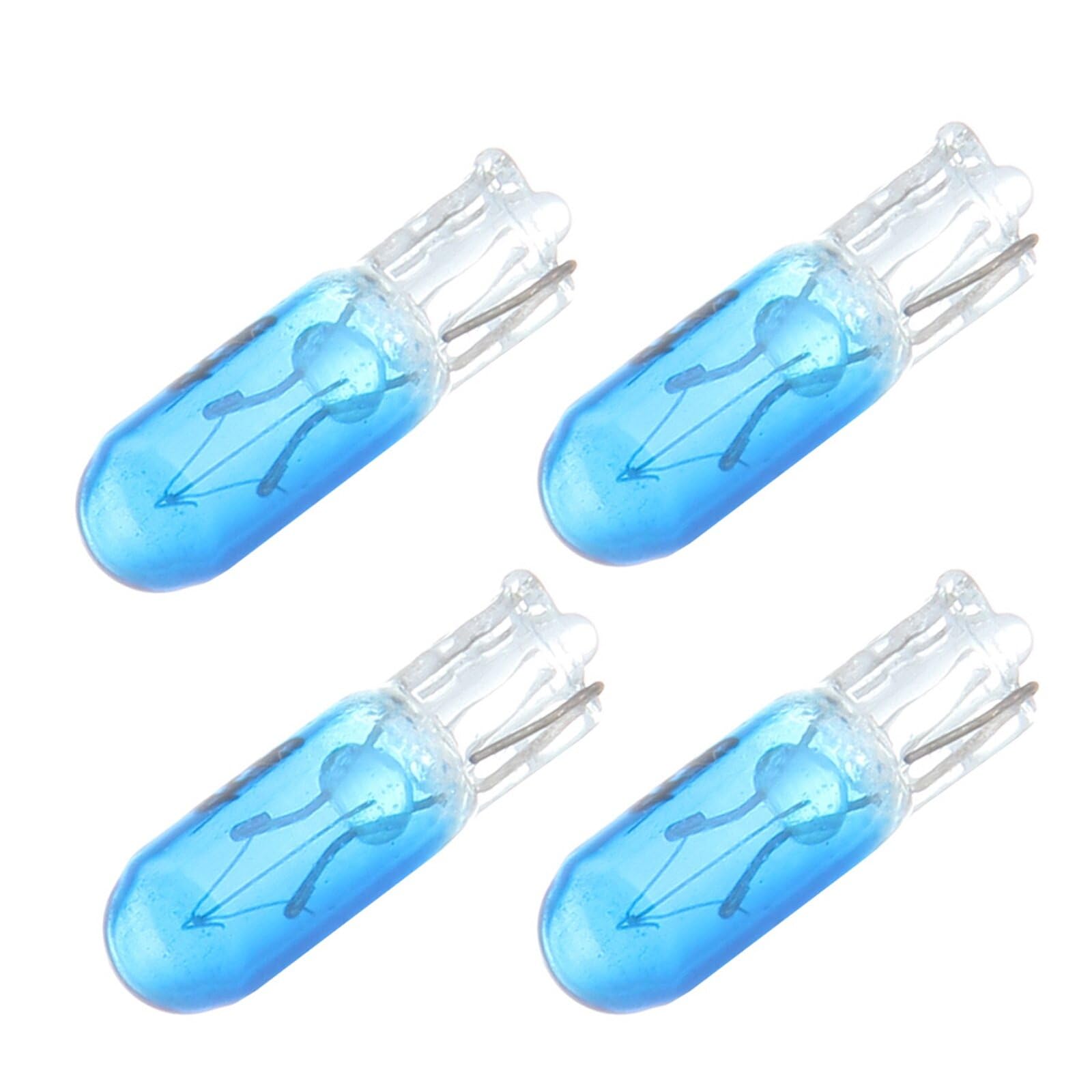 ECCPP Instrument Cluster Dash Panel Lights with Twist Lock Socket T5 Blue Halogen Lights Bulbs T5-Twist Lock 17, 18, 27, 37, 58, 70, 73, 74, 79, 85, 86, 206, 207, 286, 306, 307, 308, 406, 407 2721