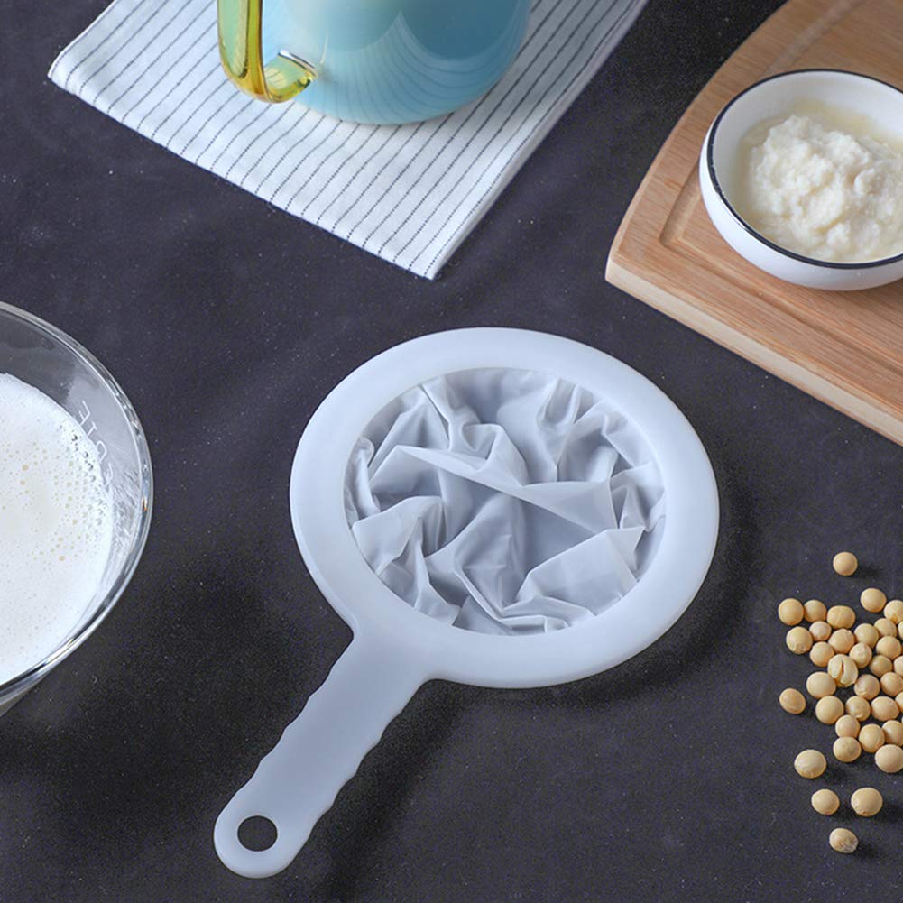 Set 3 Filtri In Nylon Ultra Fini Per Cucina - 100/200/400 Mesh (150/74/38 Micron) - Per Tè, Latte Vegetale, Succhi, Yogurt, Caffè - 4
