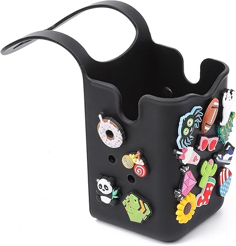 Portavasos de silicona para cochecito, decorativo, almacenamiento versátil, se adapta a sillas de ruedas, equipaje, organizador de cocina de gran