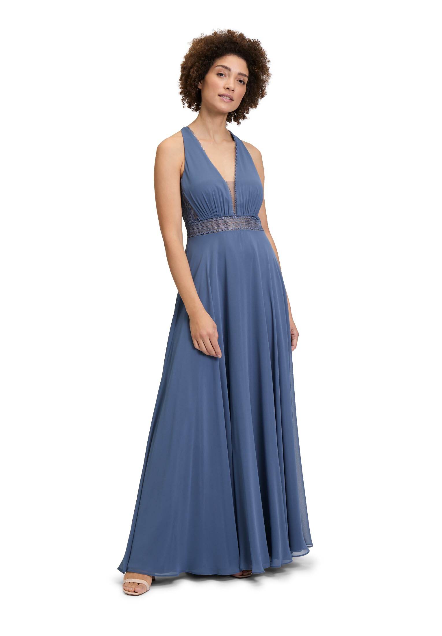 Vera Mont Damen Abendkleid mit Spitze