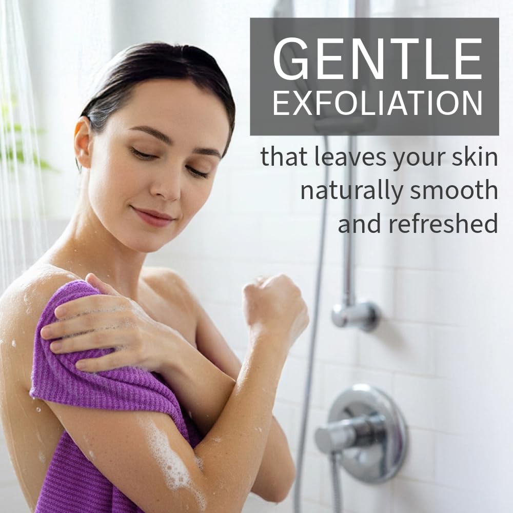 aisen Japan - Gentle Exfoliating Shower Towel, Ultra-Soft Japanese Nylon Body Scrubber, Long 47" Back Towel, Quick-Dry, Colorfast & Odor-Resistant, Made in Japan | Home & Spa (Purple) - Image 7